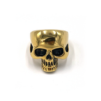 Burton Skull Ring Gold