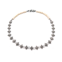 Spiked Pearl Necklace